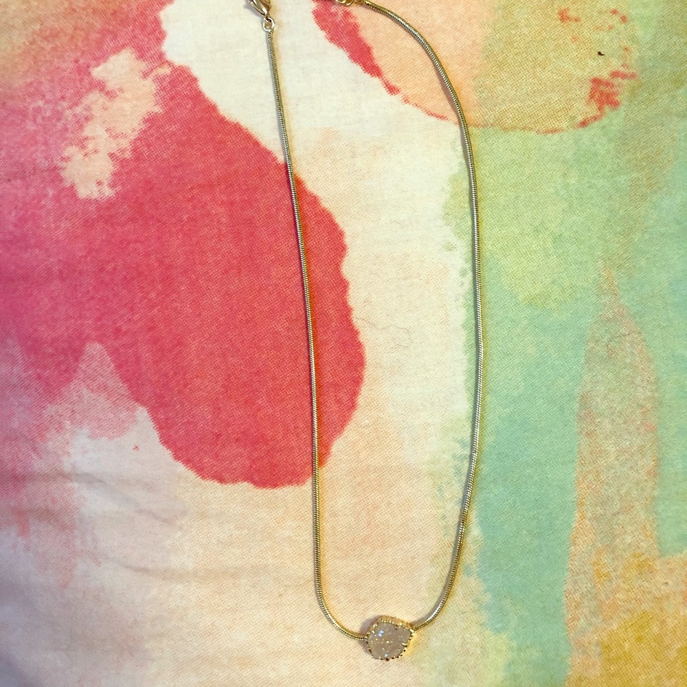 Kendra Scott Iridescent Drusy Necklace